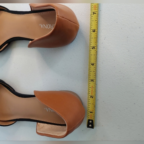 Merona Brand Woman's Shoe Flats US SZ 8.5  2-Tone Brown & Black Pointed Toe - Picture 5 of 12